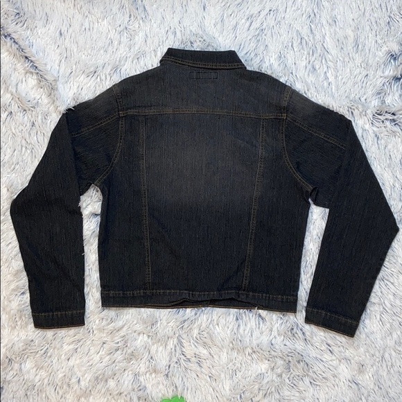 GTTON Stretch Blue Jean Jacket Large - Picture 2 of 7